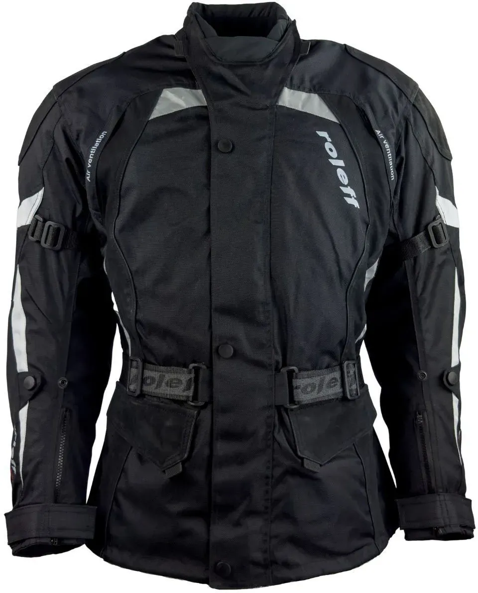 roleff Motorradjacke »RO 594 S«, Mit Sicherheitsstreifen roleff schwarz XL