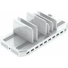 UNITEK Y-2190 Ladestationsorganiser Freistehend Weiß
