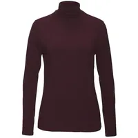 LASCANA Stehkragenshirt Damen aubergine Gr.48/50