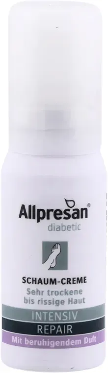 Allpresan diabetic Schaum-Creme INTENSIV + REPAIR  mit beruhigendem Duft 15ml - Probiergröße