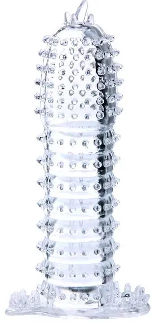 BAILE - PENISHÜLLE MIT TRANSPARENTEN REIZPUNKTEN 14 CM