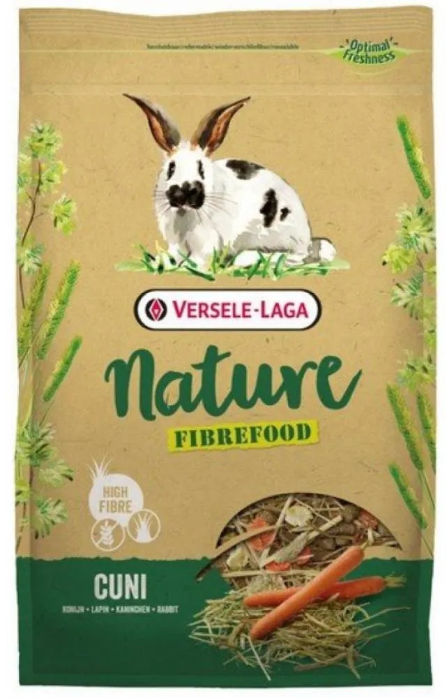 VERSELE-LAGA Cuni Nature Fiberfood 8kg - ballaststoffreiches Futter für Kaninchen (Rabatt für Stammkunden 3%)