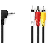 Nedis CVGL22400BK20, 3.5mm, Männlich, 3 x RCA, Männlich, 2 m Schwarz