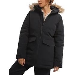 adidas Damen Kapuzen-Parka mit abnehmbarem Pelz-Rand Winter-Jacke recycelt IJ8260 Schwarz - XS