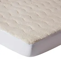 Homescapes Fleece-Matratzentopper 160 x 200 cm weiß