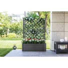 Kreher Pflanzkasten Set 100 x 43 x 142 cm Anthrazit