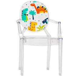 Kartell - Lou Lou Ghost Kinderstuhl, transparent / Dinosaurier