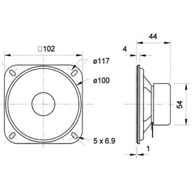 Visaton  R 10 SC - 4 Ohm