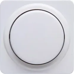Kopp 493313186 EUROPA - Abdeckung für Dimmer mit Druck-Wechselschalter, Farbe: arktisweiß