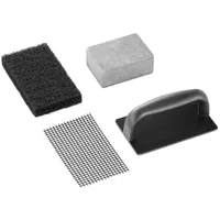 Navaris Bratpfannen und Grill Reinigungs-Set - 32teiliges Reinigungsset Flache