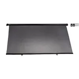 Alca alca® Auto-Sonnenrollo 98 x 55cm 90 cm zum Anschrauben für Autofenster UV Schutz Sonnenblende Einhand-Einrollfunktion Sonnenschutz Auto Lkw Babys Kinder