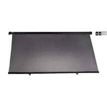 Alca alca® Auto-Sonnenrollo 98 x 55cm 90 cm zum Anschrauben für Autofenster UV Schutz Sonnenblende Einhand-Einrollfunktion Sonnenschutz Auto Lkw Babys Kinder