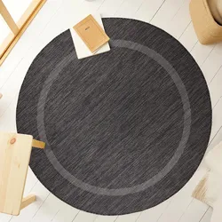 Outdoorteppich AYYILDIZ TEPPICHE "RELAX 4311", schwarz, H:5mm Ø:200cm, Polypropylen, Teppiche, pflegeleicht, robust, In- und Outdoor geeignet, große Farbauswahl