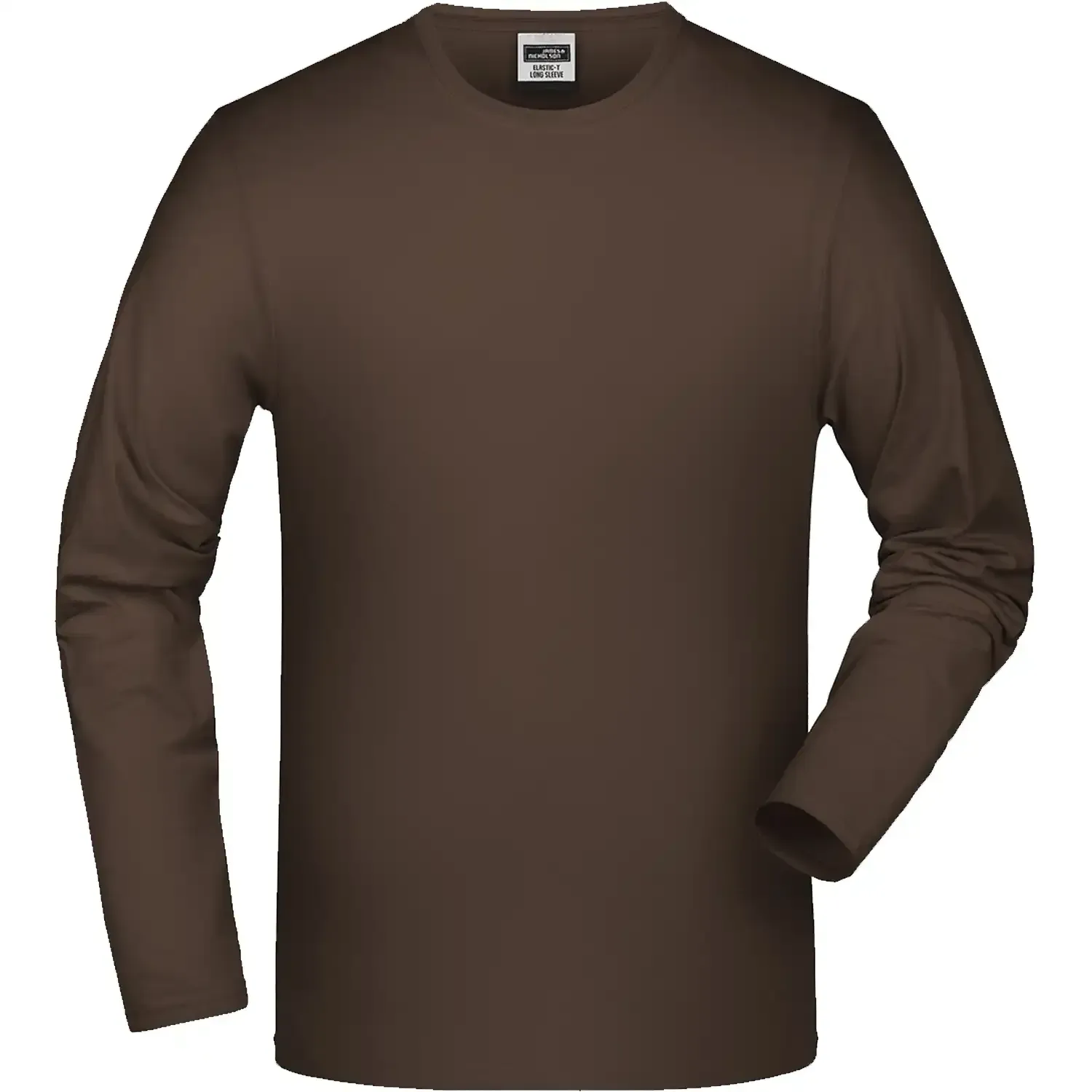 Langarmshirt Elasthan"JN056" - S - brown