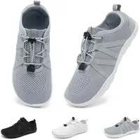 Geweo Barfußschuhe Herren Barfuss Schuhe Damen Turnschuhe Grau 40EU - 40 EU