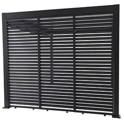 MWH Lino Lamellen Wand 272,5x6x235 cm Matt Grey - Matt grey