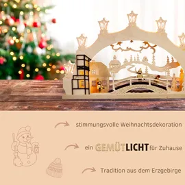 Weigla Schwibbogen/Lichterbogen"Winterkind Erzgebirge" 7 flg. Erzgebirge garantiert