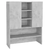 vidaXL Waschmaschinenschrank Betongrau 70,5x25,5x90 cm