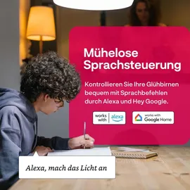 Innr Zigbee E27 LED, funktioniert mit Philips Hue*, smart Filament Lampe warmweiß, 550lm, 2-er Pack