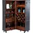 Kare Barschrank 61 x 154 x 61 cm Braun/Schwarz