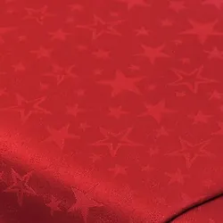 Damast "Sterne", rot