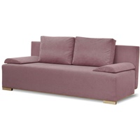 Schlafsofa ECCO PLUS Sofa mit Bettkasten Couch Schlaffunktionn Klappsofa ROSA