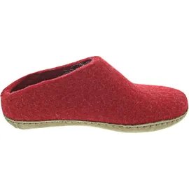 Glerups dk glerups Pantoffeln Ledersohle in Rot 43