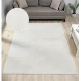 OTTO home Teppich Bentori, Hoch-Tief-Struktur, Scandi, rechteckig, Höhe: 11 mm, Modernes Design mit Boho-Charme, Wohnzimmer, Schlafzimmer beige 200 cm x 300 cm x 11 mm