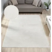 OTTO home Teppich Bentori, Hoch-Tief-Struktur, Scandi, rechteckig, Höhe: 11 mm, Modernes Design mit Boho-Charme, Wohnzimmer, Schlafzimmer beige 200 cm x 300 cm x 11 mm