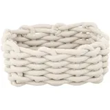 Schöner Wohnen Aufbewahrungskorb Melara 21,5 x 21,5 x 7,5 cm Beige