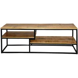 TV Lowboard Fernsehschrank TV Bord Liverpool Metall-Gestell schwarz