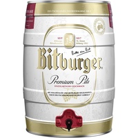 Bitburger Bier Premium Pils 5 l Party-Fass mit Zapfhahn