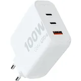 Xtorm GaN2 Ultra Wand-Ladegerät 100W / PD / 2x USB-C / 1x USB-A weiß