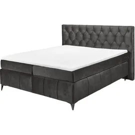 Roller Boxspringbett 180 x 200 cm H2 Braun
