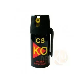 4 Stück KO CS-Gas 40ml Abwehrspray CS GAS Tränengas Verteidigungsspray