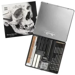 Brevilliers CRETACOLOR Künstler-Set Zeichenkohle »Brevillier's Cretacolor Skull-Edition«