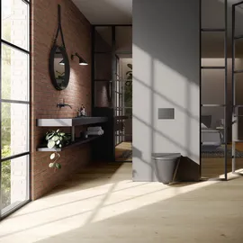 TECE TECEvelvet WC-Betätigungsplatte für Zweimengentechnik, Grigio Londra / Anthrazit