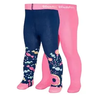 Playshoes Strumpfhose Bonbons 2er Set in Marine/Rosa | Gr.: