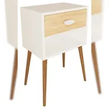 VCM Nachttisch Beistelltisch Schublade Singol XL