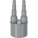 AIRFIT Doppel-Schlauchnippel DN 50 Abwasserrohr
