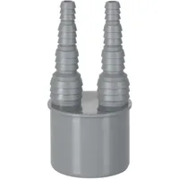 AIRFIT Doppel-Schlauchnippel DN 50 Abwasserrohr