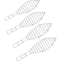 Primaster Fischbräter-Set Edelstahl 4 Stück 42 cm
