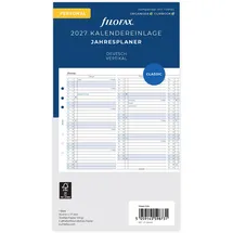 Filofax Kalender Pocket Jahresplaner vertikal (deutsch)2027