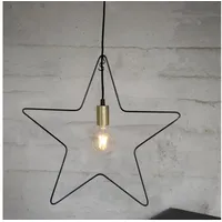 Star Trading Stern Metall Ramsvik 50cm schwarz/messing innen