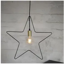 Star Trading Stern Metall Ramsvik 50cm schwarz/messing innen