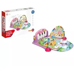 Spielmatte mit Aktivitäten und Klavier - rosa