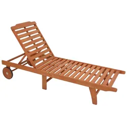 Garden Pleasure Sonnenliege Palm Springs Holz Garten Liege Möbel Relaxliege