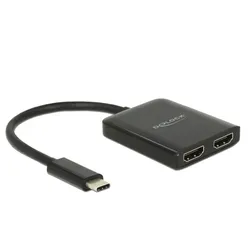 Delock USB Type-C Splitter - 2 x HDMI out 4K 30 Hz