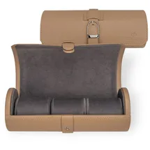 Windrose Uhrenetui Marvella für 3 Uhren 21,5 cm Camel