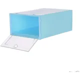 BBring Schuhboxen Aufbewahrungsboxen für Schuhe Schuhaufbewahrung Stapelbox Schuhkarton Speicherbox Transparent Mit Deckel Kunststoff (L 23X14X35CM, Grün)